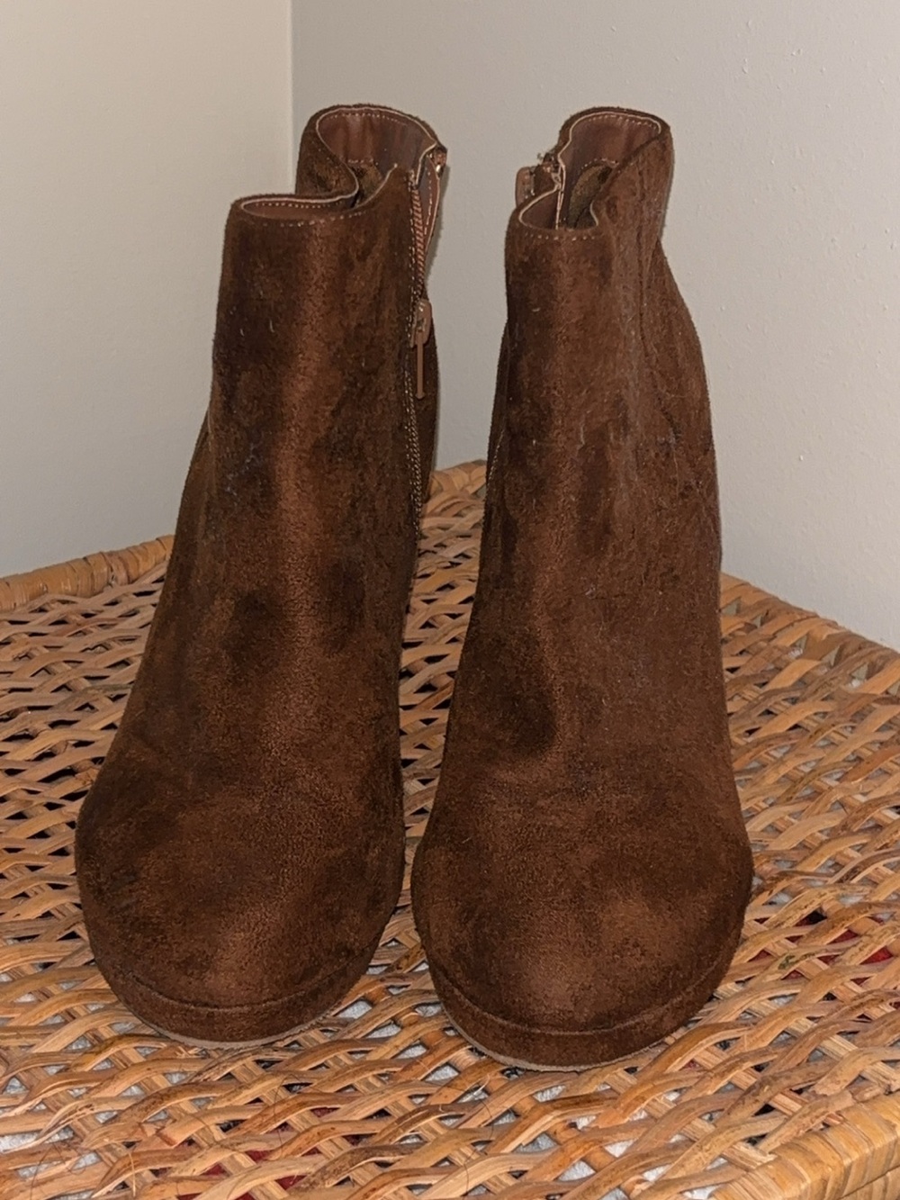 Forever 21 Brown Suede Ankle Boots